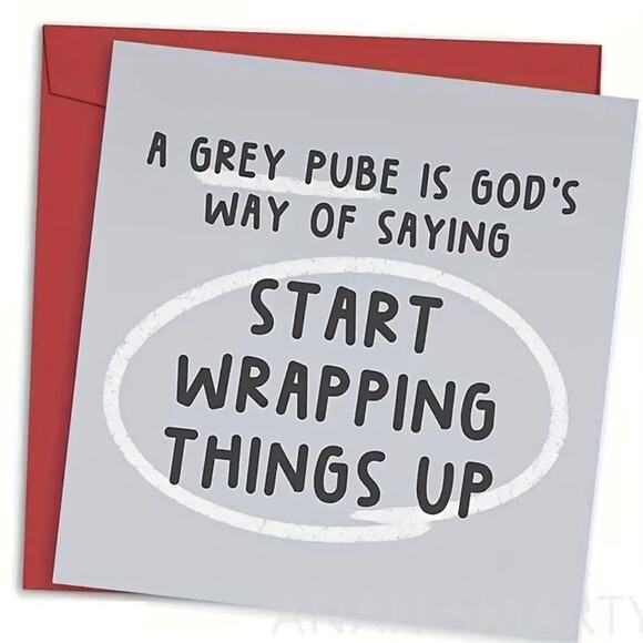 Birthday Card, Adult, Funny - 5.5" x 5.5" - Picture 1 of 5